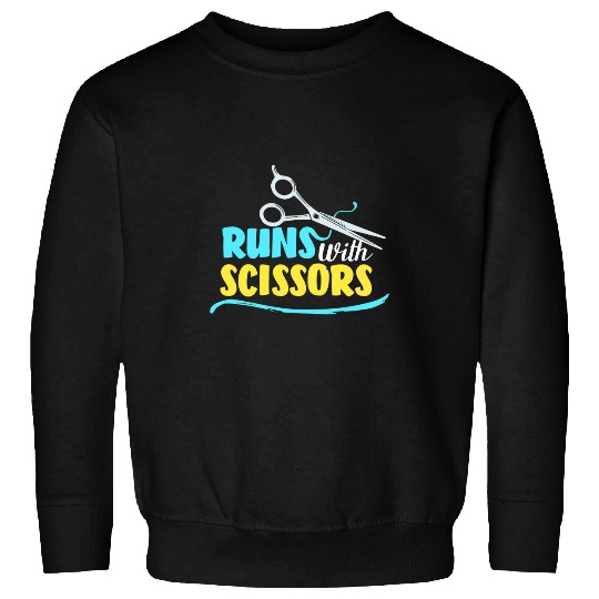 Funny Womens Hairdresser Scissors Gift Salon Hairstylist Sweatshirts