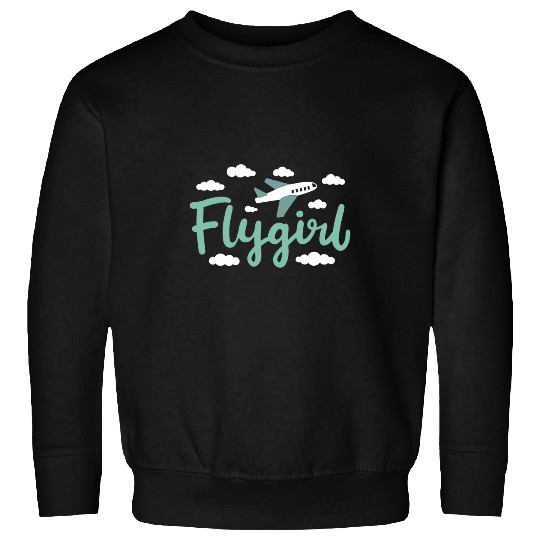 Pilot Girl Flight Attendant Sweatshirts