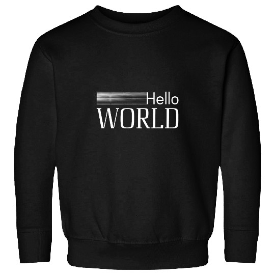 Hello World Coding Computer Scientist Software Developer 3 Sweatshirts