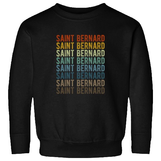 Dog Saint Bernard City Philippines Retro Sweatshirts