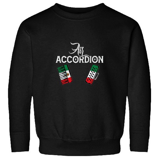 Funny Accordion Air accordion as Italy flag musican 2 Sweatshirts
