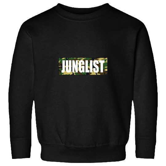 Funny Drummer Junglist Camo Drum Bass Sweatshirts
