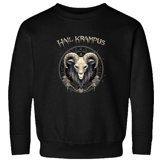 Hail Krampus German Bavaria Pagan Yule Folklore Hail Santa Sweatshirts