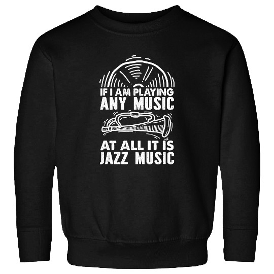 Funny Trumpet vintages Vinyl Trumpet Musical Instrument Jazz Music Genre Sweatshirts