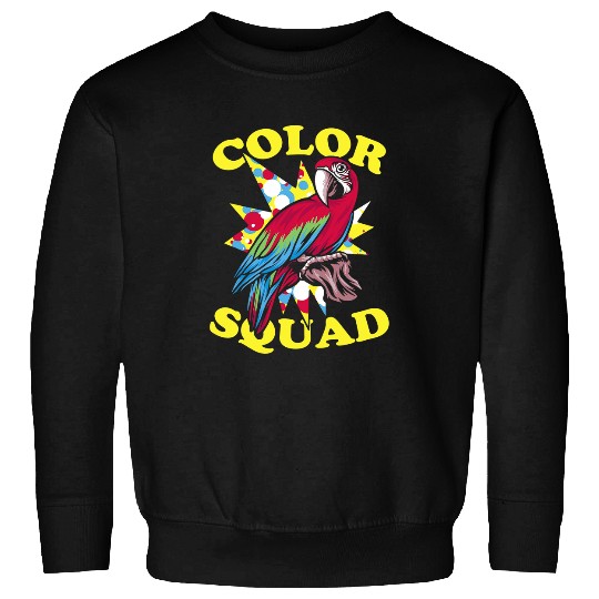 Color Squad Design for a Macaw Lover Sweatshirts