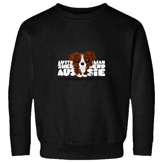 Australian Shepherd BigHead Aussie Brown Sweatshirts