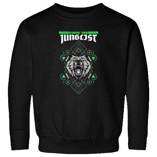 Funny Drummer Wolves wolfs DnB Music Liquid Jungle wolfs Rave EDM Drum And Bass Sweatshirts