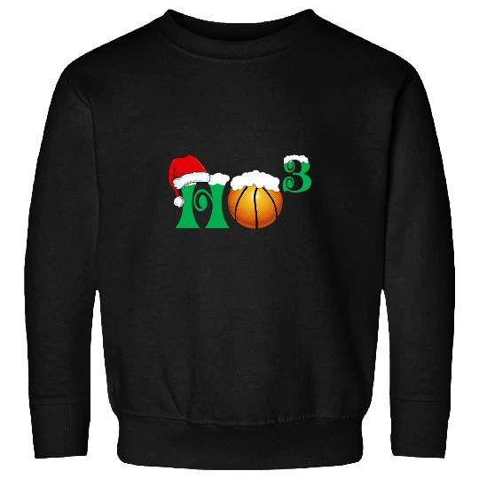 Funny Basketball Ho Ho Ho X 3 Funny Basketball Christmas Holiday Santa Xmas Sweatshirts