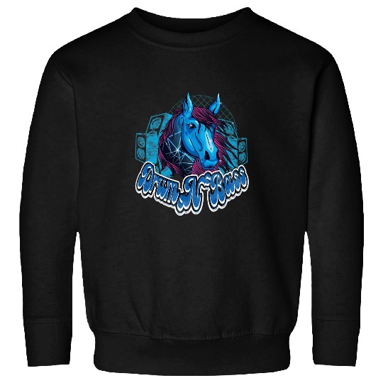 Funny Drummer Horse Drum N Bass Hardstyle Frenchcore Gabber Horse Goa Gabberina Sweatshirts