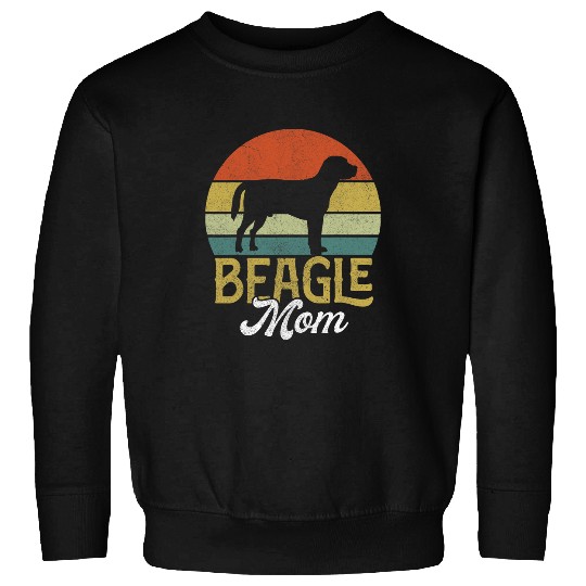 Beagle Pet Vintage Beagle Mama Women Mothers Day Dog Mom Sweatshirts
