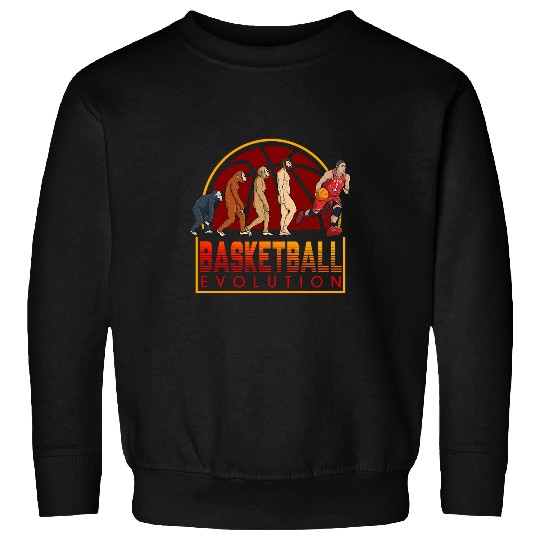 Funny Basketball Funny Human Basketball Player Evolution 63 Sweatshirts