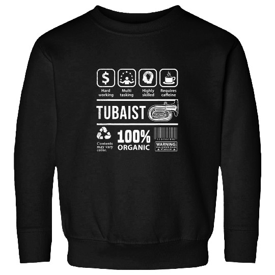 Funny Tuba Funny Multi Tasking graphic theme Sweatshirts