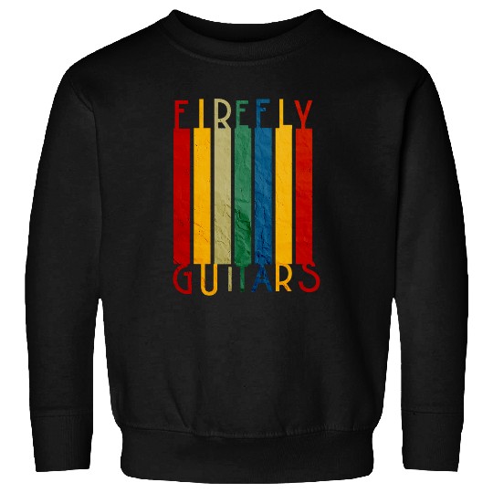 Funny Guitar Firefly Rainbow Guitar Striped Favorite Budget Music Sweatshirts