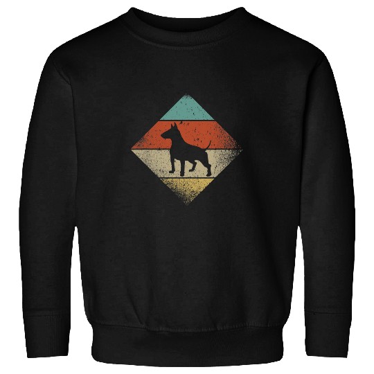Bull Terrier Pet Vintage Retro 1970s Dog Breed Sweatshirts