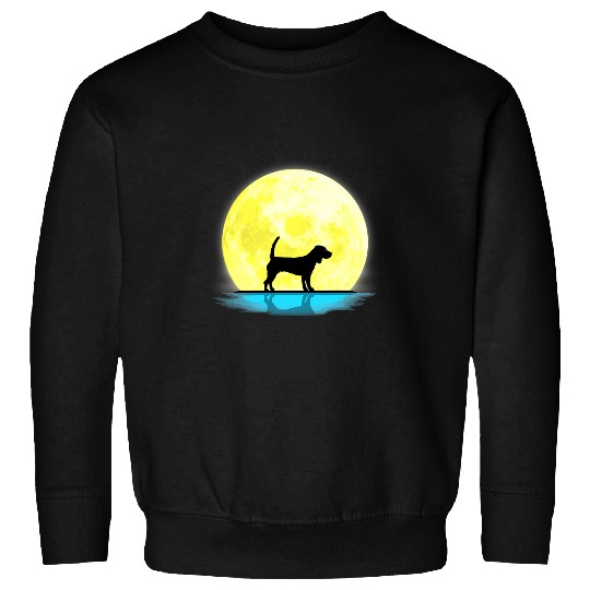 Beagle Pet Lovers Full Moon Light Sweatshirts