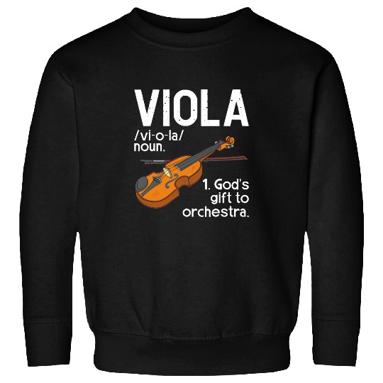 Funny Violin Viola Player Orchestra Band Violist Jazz Music Lover Sweatshirts