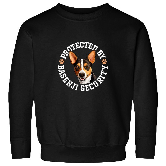 Basenji Pet Protected by Basenji Security Sweatshirts