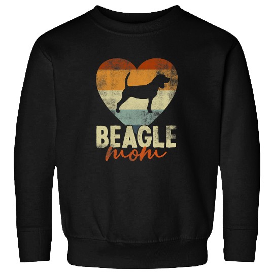 Beagle Pet Vintage Beagle Mom Dog Lover Mothers Day Gift Sweatshirts