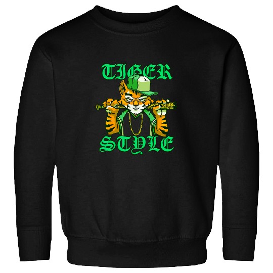 Sport Baseball Mens Hiphop Rap Streetwear Baseball Tiger Style Kung Fu Sweatshirts