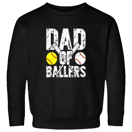 Sport Baseball Dad of ballers baseball Dad for men Fathers Day Sweatshirts