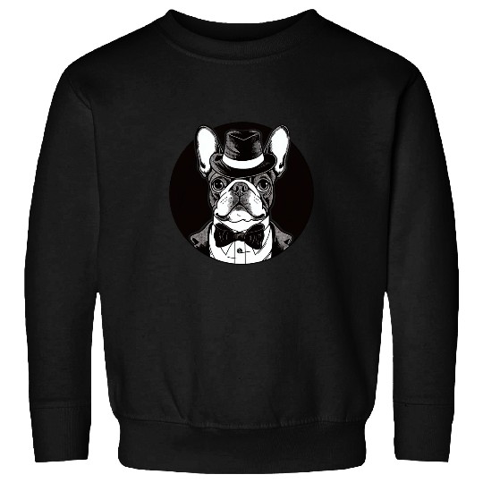 English Bulldog Pet French Bulldog English Gentleman Funny Dog Victorian 2 Sweatshirts