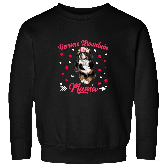 Bernese Mountain Pet Cute Bernese Mountain Mama Dog Mom Dog Lover Mothers Day Sweatshirts