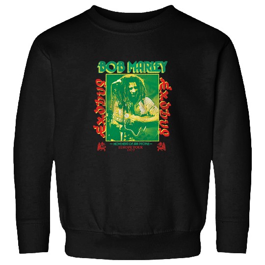 Funny Guitar Bob Marley Exodus Movement of Jah People Guitar White Guitarist Sweatshirts
