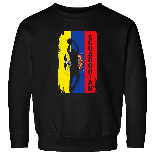 Sport Basketball Ecuador Basketball Team Championship Ecuadorian Flag Sport 3 Sweatshirts