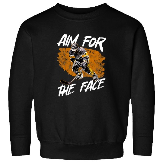 Sport Hockey Aim For The Face Ice Hockey 2 Sweatshirts