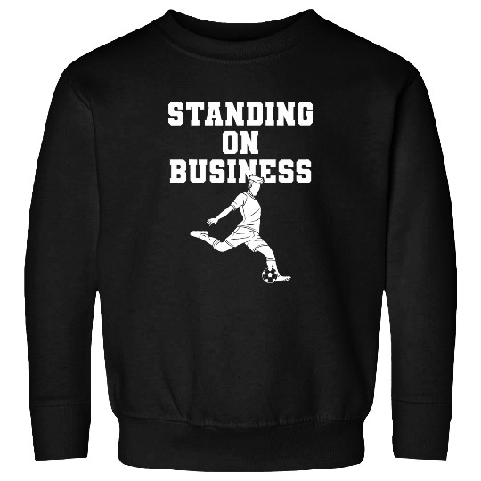 Sport Soccer Soccer Men Standing On Business Boys Soccer Team School Sweatshirts