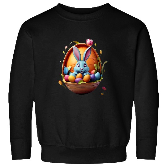 Sport Basketball Easter Egg Playing Sweatshirts