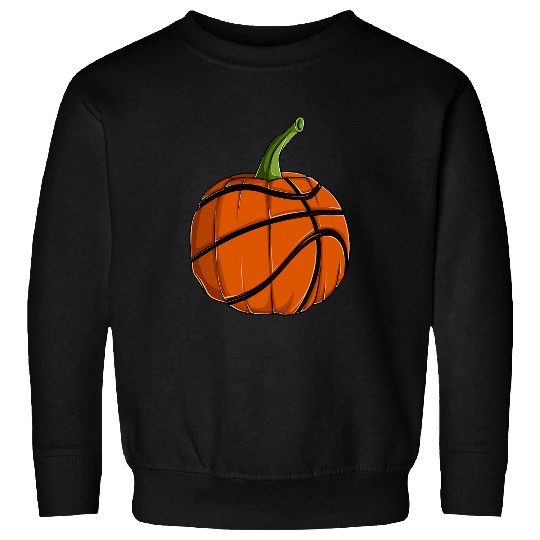 Funny Basketball Pumpkin T Mens Boys Halloween Basket Lover Sweatshirts