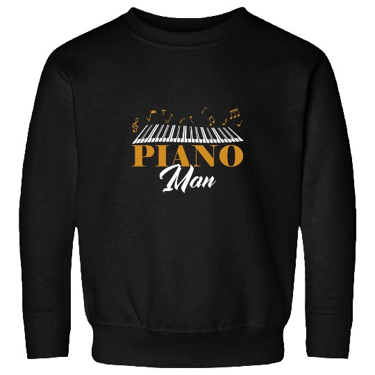 Funny Piano Music Mens Keyboard Piano Player Piano Man Sweatshirts
