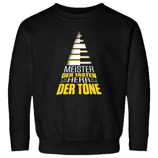Funny Piano Music Mens Meister Der Tasten Lord The Tones Funny Piano Player Sweatshirts