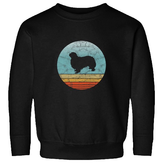 Cavalier Pet Retro Cavalier King Dog Breed Vintage Style Animal Dogs Sweatshirts