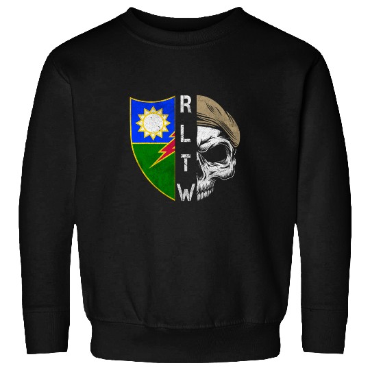 75th Ranger Regiment Skull Unit Crest RLTW Beret Veteran Sweatshirts