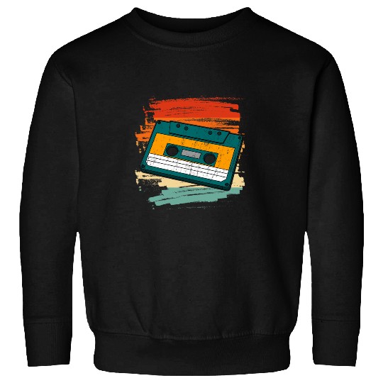 Cassette Tape Retro vintages 70s 80s Music lover Sweatshirts