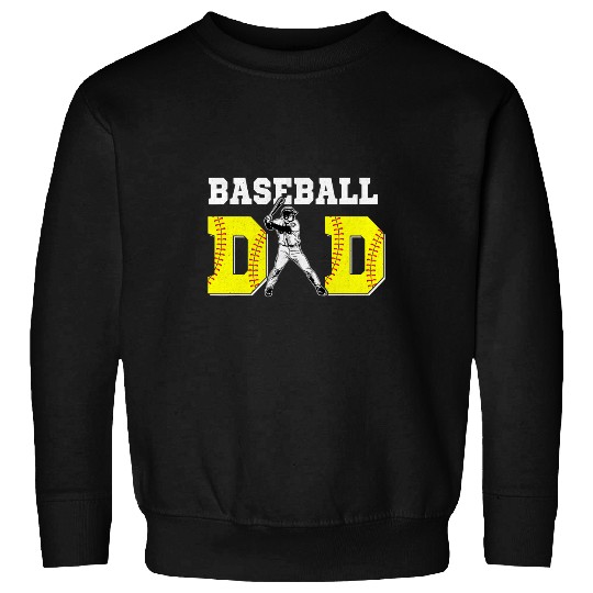 Sport Baseball Softball Dad Baseball Fathers Day For Daddy Papa Father Sweatshirts