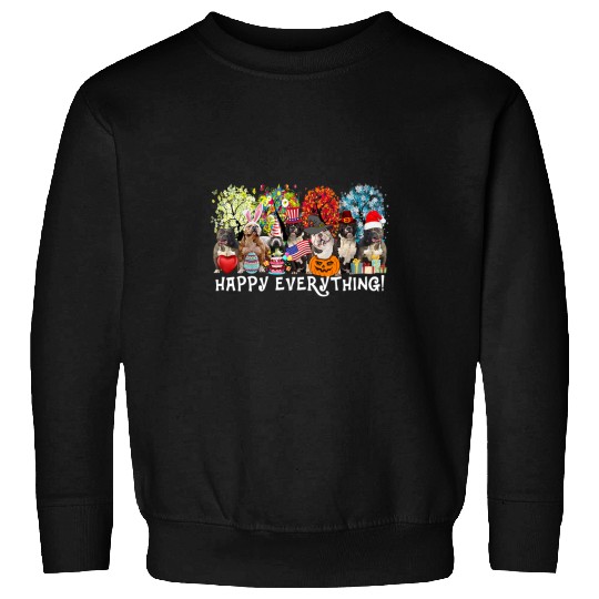 American Bulldog Pet Happy Everything American Bully Dog Seasons All Year Tree Lo59 Sweatshirts