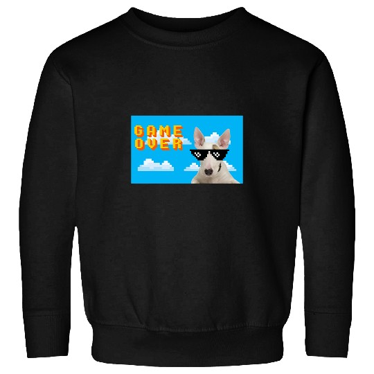 Bull Terrier Pet 8Bit Game Over Sweatshirts