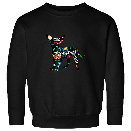 Chihuahua Pet Mommy Chihuahua Dog Lover Floral Christmas Costume Funny Sweatshirts