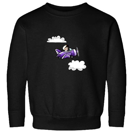 Funny Violin Violet the Baby Pilot Sweatshirts