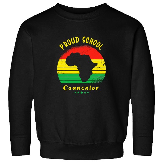 Proud School Counselor Pride Black History Month Students Sweatshirts