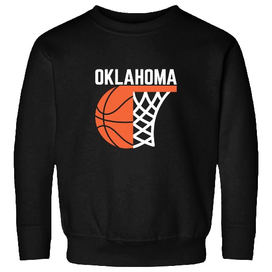 Funny Basketball USA Oklahoma basketball State net graphic sports players art Sweatshirts