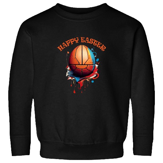Sport Basketball Easter Egg Playing BASKETBALL 2 Sweatshirts