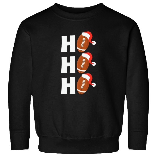 Sport American Football Christmas Ho Ho Ho American Football Cute Funny Xmas Sweatshirts