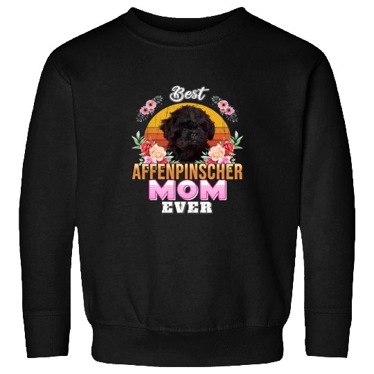 Affenpinscher Pet Vintage bests Affenpinscher Mom Ever Mothers Day For Dog Mom Dog Sweatshirts