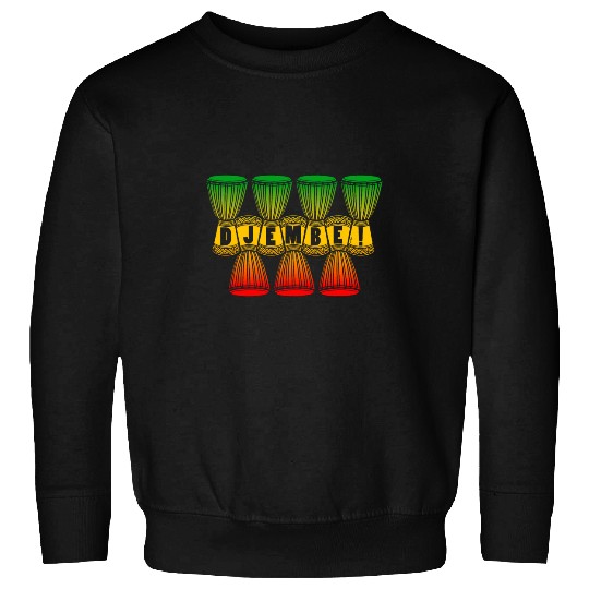 Funny Drummer Djembe Drum I Love African Drumming and Reggae Music Sweatshirts