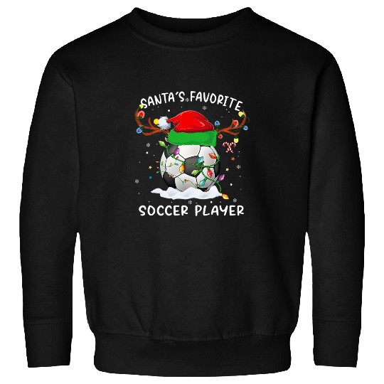 Sport Soccer christmas soccer team santa sports design men boys Sweatshirts