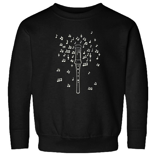 Funny Flute Flute Music Instrument Illustration Orchestra Flute Player Sweatshirts